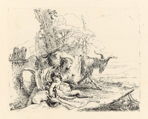 Vari Capricci, před rokem 1750 od Giovanni Battista Tiepolo