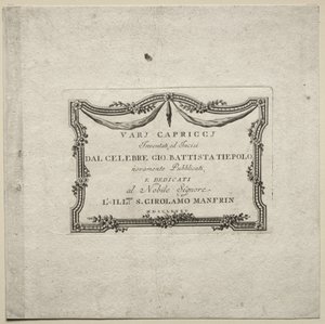 Různé Caprices, 1785. od Giovanni Battista Tiepolo