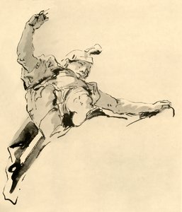 Válečník stojící na oblacích, polovina 18. století, 1928 od Giovanni Battista Tiepolo