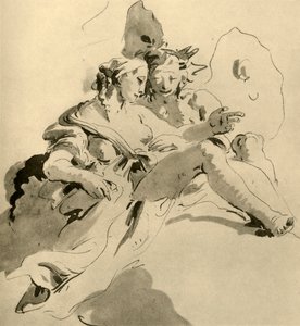 Zephyr a Flora, polovina 18. století, 1928 od Giovanni Battista Tiepolo