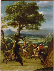 Krajina s Abšalomem zabitým Joábem... od Giovanni Battista Viola