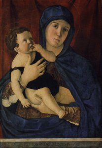 Německy: Maria mit dem Kind Madonna and Child od Giovanni Bellini