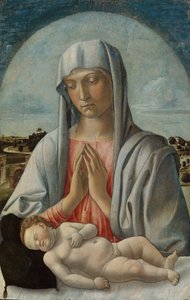 Madonna zbožňující spící dítě, počátek 60. let 14. století. od Giovanni Bellini