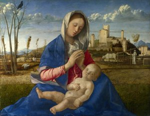 Madonna z louky (Madonna del Prato) od Giovanni Bellini