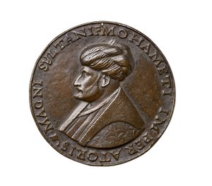 Renesanční medaile z Florencie, cca 1480 (slitina na bázi mědi)