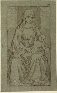 Panna a dítě od Giovanni Bellini