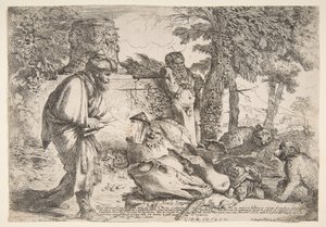 Diogenes hledá čestného muže, ca. 1645-47. od Giovanni Benedetto Castiglione