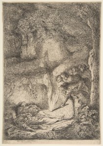 Nalezení těl svatých Petra a Pavla, 1645-51. od Giovanni Benedetto Castiglione