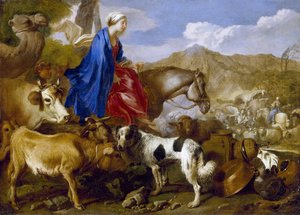 Cesta Rebeky od Giovanni Benedetto Castiglione