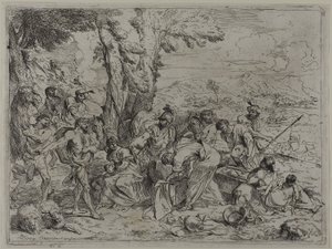 Laban hledá rodinné idoly mezi majetkem Josefa od Giovanni Benedetto Castiglione