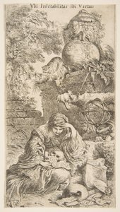 Melencholia, ca. 1645-1646. od Giovanni Benedetto Castiglione
