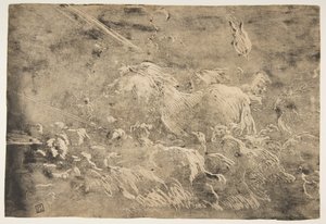 Noe a zvířata vstupující do archy, 1650-55. od Giovanni Benedetto Castiglione