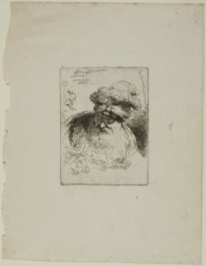 Starý muž s turbanem od Giovanni Benedetto Castiglione