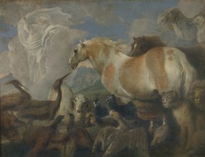 Stvoření, polovina 17. století. od Giovanni Benedetto Castiglione