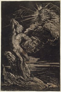 Stvoření Adama od Giovanni Benedetto Castiglione
