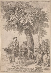 Útěk do Egypta od Giovanni Benedetto Castiglione