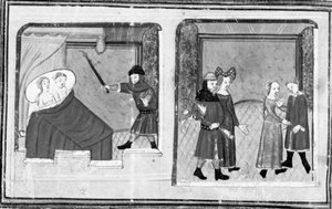 Dekameron, Cimon pozoruje Ifigenii; slaví se dvojitá svatba. Pátý den, povídka 4 od Giovanni Boccaccio