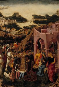 Klanění tří králů, asi 1442-1445.