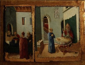 Dvě scény ze života sv. Savina (panel)