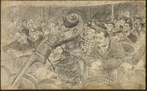 Audience v pařížském divadle II od Giovanni Boldini