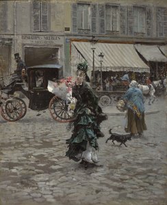 Přechod přes ulici, 1873-75 od Giovanni Boldini