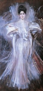 Itálie, Ferrara, ohňostroj od Giovanni Boldini