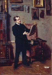 Itálie, Florencie, Mladý Muž Sledoval Malování od Giovanni Boldini