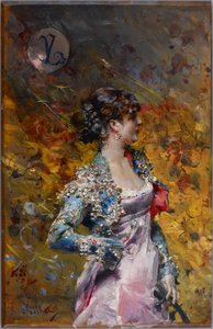 Dáma s kytarou od Giovanni Boldini