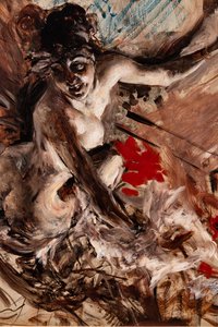 Paní de Jossová, detail od Giovanni Boldini