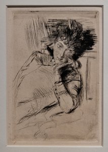 Zamyšlená žena od Giovanni Boldini