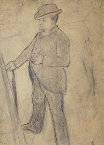 Portrét Boldiniho, od Edgara Degase (1834-1917), kresba od Giovanni Boldini
