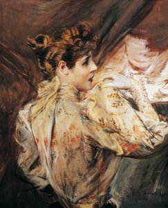 Portrét Eleonory Duseové (Vigevano 1858 - Pittsburgh 1924), italské herečky, obraz Giovanni Boldini (1842-1931) od Giovanni Boldini