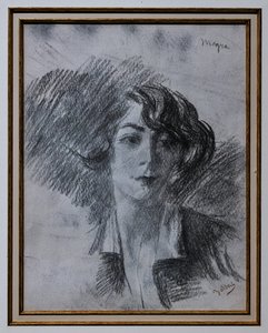 Portrét dámy od Giovanni Boldini