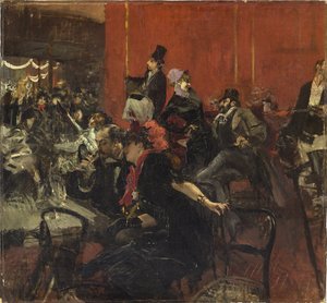 Sváteční scéna od Giovanni Boldini