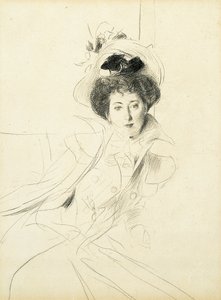 Studie princezny Niscemi od Giovanni Boldini