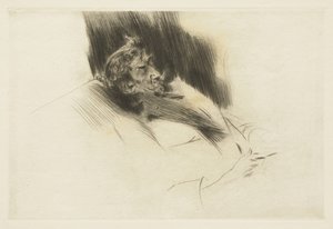 Whistler Spící, 1897 od Giovanni Boldini