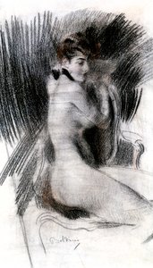 Žena sedící, c1920 od Giovanni Boldini