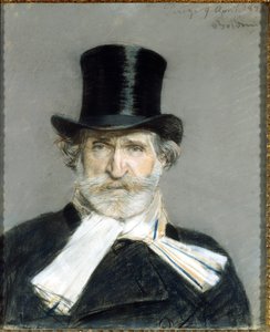 portrét Giuseppe Verdiho v roce 1886. Dessin de Giuseppe Boldini (1842-1931). Řím. Galerie moderního umění od Giovanni Boldini