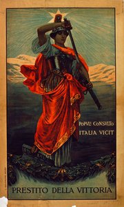 Italský vojenský plakát, WWI: 