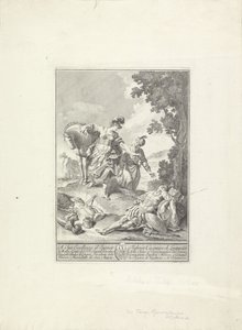 Scéna z Tassova Osvobozeného Jeruzaléma od Giovanni Cattini (attributed to)