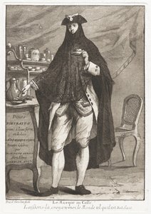 Le Masque au caffé (Maskovaný muž bere kávu)