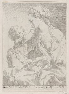 Panna a dítě, 1776. od Giovanni David