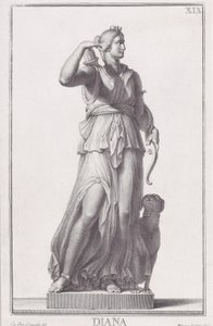 Socha Diany, 1734.