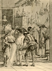 Obchod s uzeným zbožím, 1791, 1928 od Giovanni Domenico Tiepolo