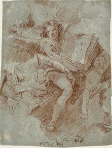 Anděl s knihou od Giovanni Domenico Tiepolo
