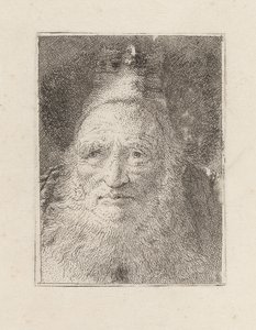Vousatý stařec s kloboukem, z Raccolta di Teste (Sbírka hlav) od Giovanni Domenico Tiepolo