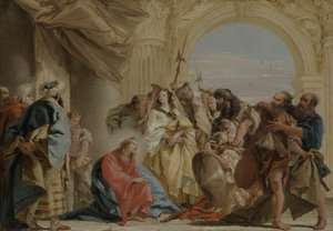 Kristus a žena přistižená při cizoložství od Giovanni Domenico Tiepolo