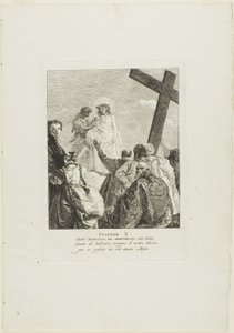 Kristus je svlečen z roucha, deska 10 z křížové cesty od Giovanni Domenico Tiepolo