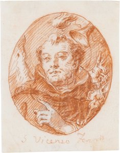 Svatý Vincentius Ferrerius od Giovanni Domenico Tiepolo