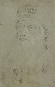 Hlava vousatého orientálka od Giovanni Domenico Tiepolo